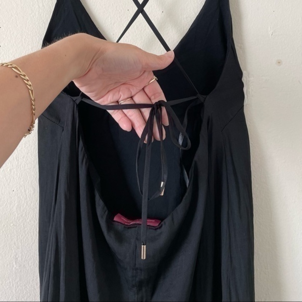 Pookie&Sebastian Cocktail Mini Black Dress, Size Small - Picture 3 of 6
